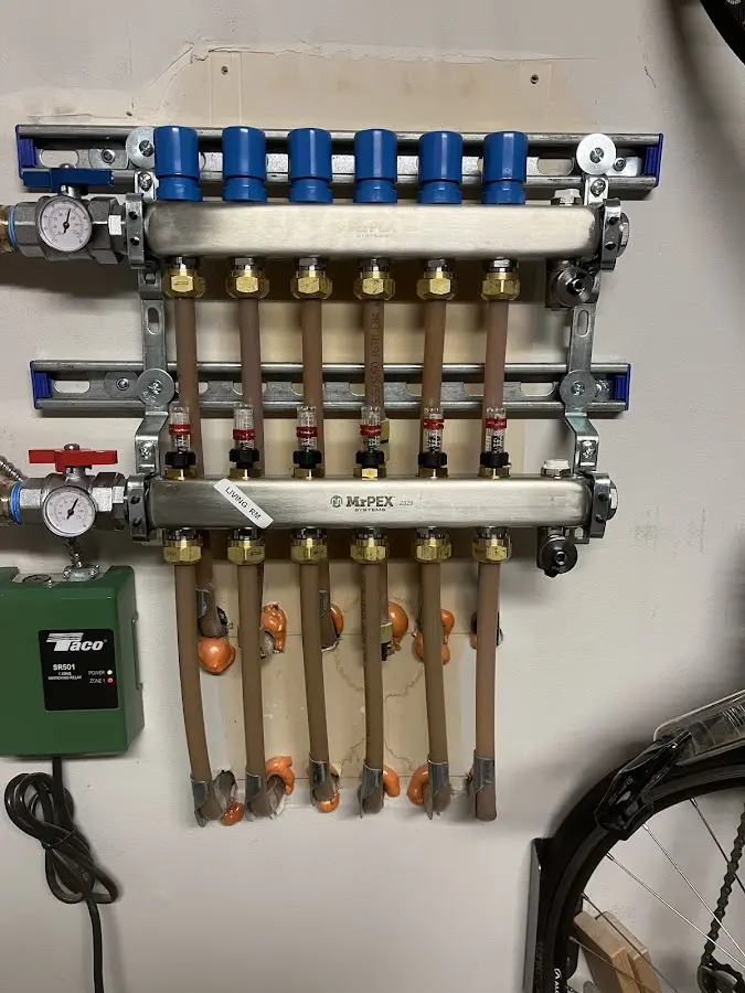 Plumber performing Gas Leak Detection at a residential property in Macedonia